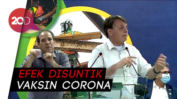 Tolak Divaksin, Presiden Brasil Lontarkan Kata-kata Horor