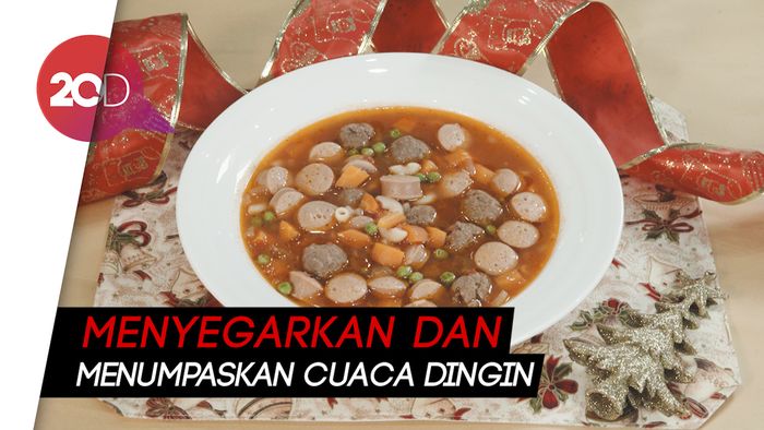 Sup Merah Daging dan Sosis untuk Menu Pembuka Saat Natal!
