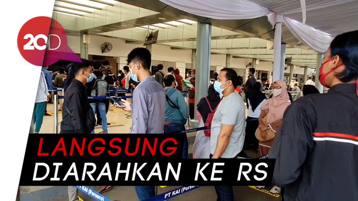 5 dari 550 Calon Penumpang di Stasiun Senen Reaktif Covid-19