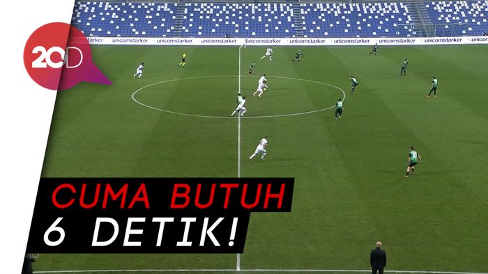 Gol Kilat Rafael Leao Warnai Kemenangan Milan Atas Sassuolo