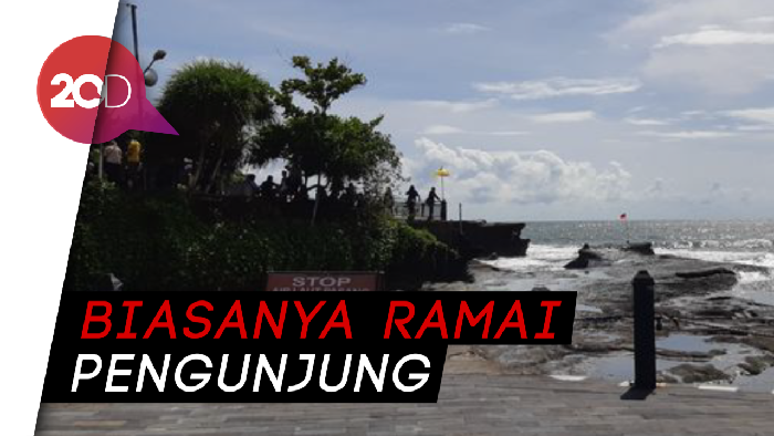 Imbas Wajib PCR di Bali, Tanah Lot Sepi Pengunjung