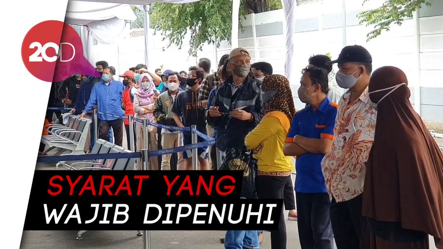 Jelang Libur Natal, Tes Covid-19 di Stasiun Senen Mengular