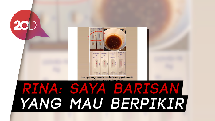 Kata Rina Nose soal Rapid Test Antigen Corona ke Sambal Cireng