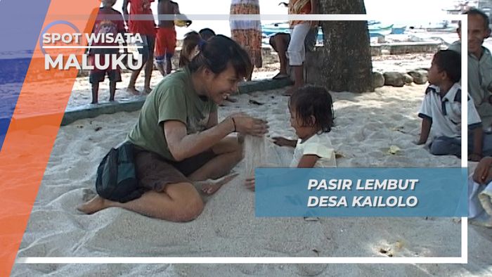 Pasir Lembut yang Bisa Dijadikan Alas Tidur, Desa Kailolo Maluku