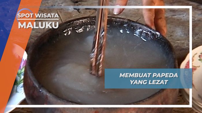 Daun di Atap, Isi Dilahap, Papeda dari  Pohon Sagu Warga Kabauw Maluku