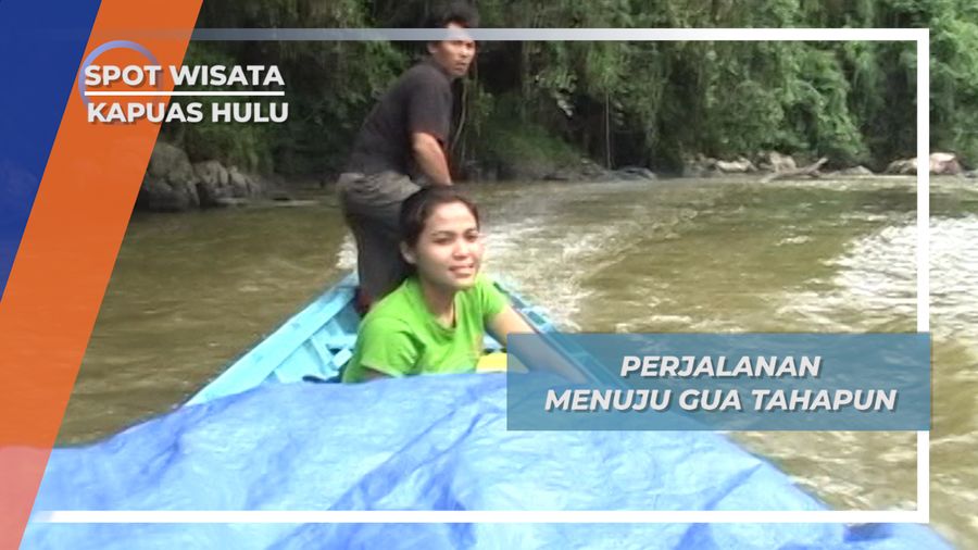 Berperahu Melewati Bebatuan, Tantangan Menuju Gua Tahapun, Pontianak
