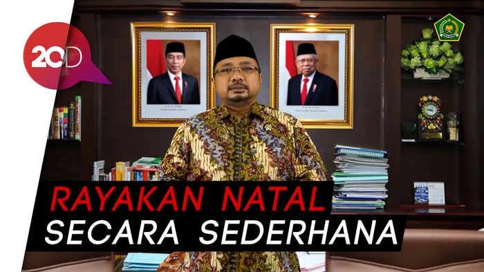 Menag Yaqut: Selamat Natal, Mari Rayakan dengan Penuh Kesederhanaan