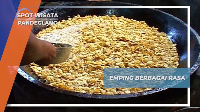 Membantu Membuat Emping Aneka Rasa Menes Pandeglang Banten