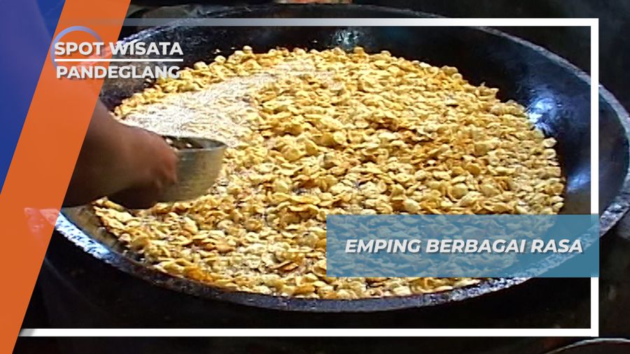 Membantu Membuat Emping Aneka Rasa Menes Pandeglang Banten