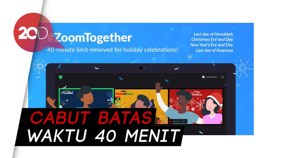 Rayakan Natal dan Tahun Baru Bebas Durasi di Zoom