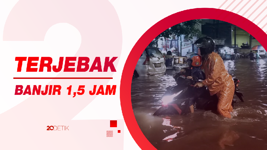 Banjir di Surabaya Sampai Bikin Suami Telat Jemput Istri
