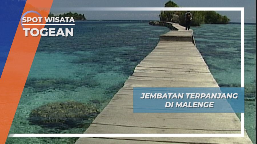 Jembatan Kayu Terpanjang di Malenge, Kepulauan Togean, Sulawesi Tengah