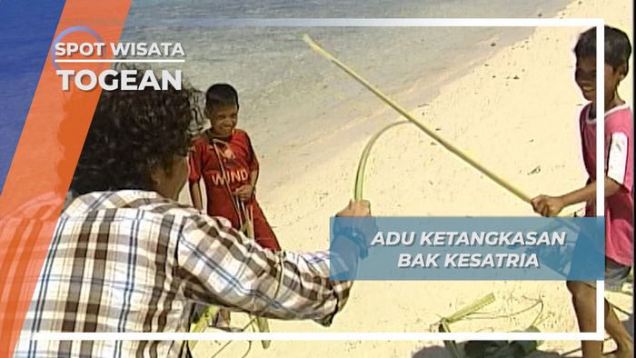Adu Tangkas ala Kesatria Cilik Pantai Pulau Malenge Togean Sulawesi Tengah