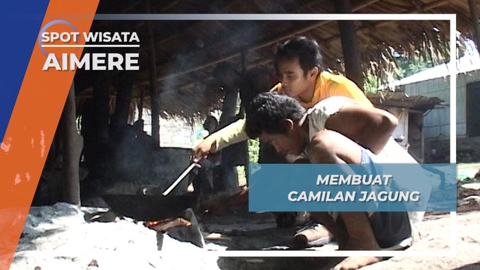 Membuat Camilan Jagung Aimere, Menemani Minum Moke di Ene Lewa Aimere Flores 