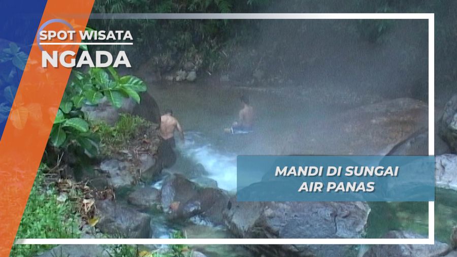 Bukan Mata Air Tapi Sungai Air Panas Malanange dari Gunung Inerie Flores 