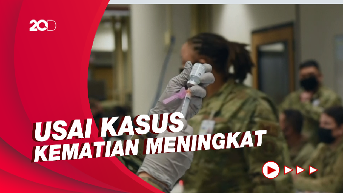Momen Tentara AS di Korsel Disuntik Vaksin Corona