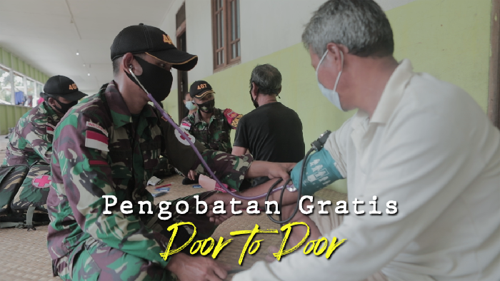 Pasukan Perbatasan, Menjaga Kesehatan Masyarakat Saat Pandemi 
