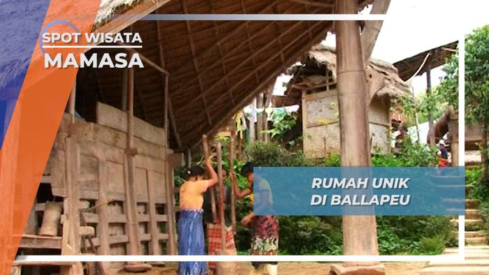 Rumah Dengan Tinggi Pintu Setengah Meter ini Hanya ada di Ballapeu, Mamasa