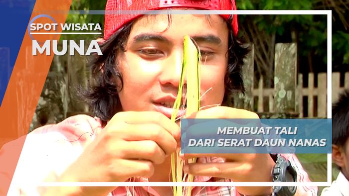 Serat Daun Nanas, Tali Layang Kaghati Kolope Desa Labaha Pulau Muna  
