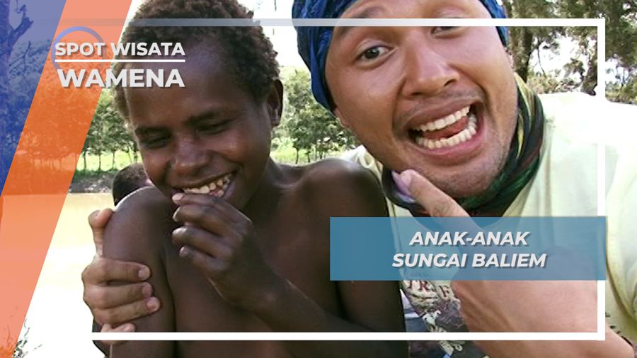 Anak-Anak Baliem, Mandi Di Sungai Pulang Sekolah Wamena