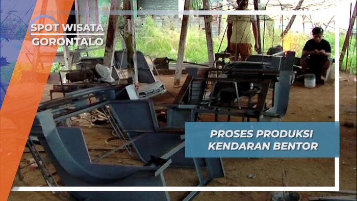 Proses Produksi kendaraan Bentor, Gorontalo