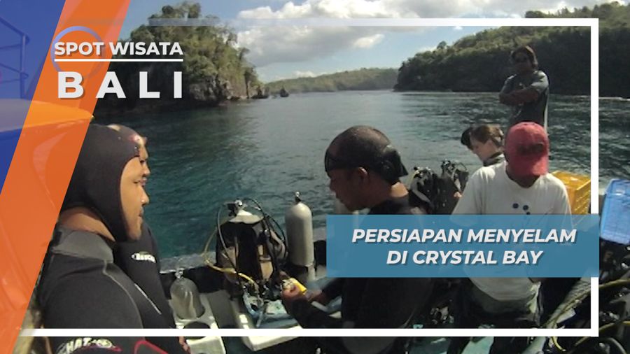 Perjalanan Laut Menuju Titik Penyelaman Crystal Bay Nusa Penida Bali