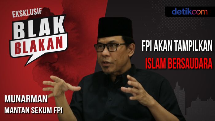 Blak-blakan Munarman Soal Pembekuan Rekening FPI