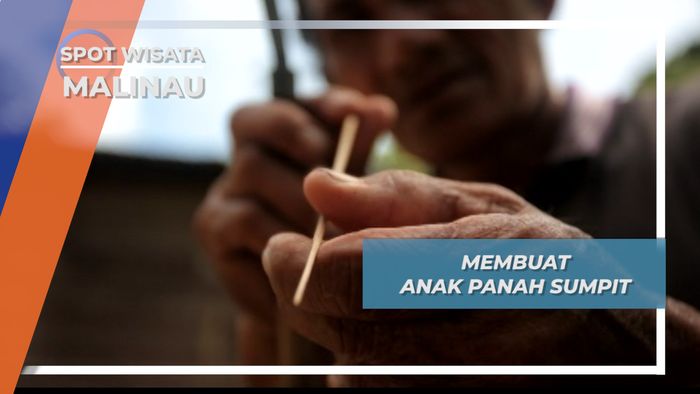Dari Batang Pohon Sagu, Warga Malianu Membuat Anak Panah Sumpit