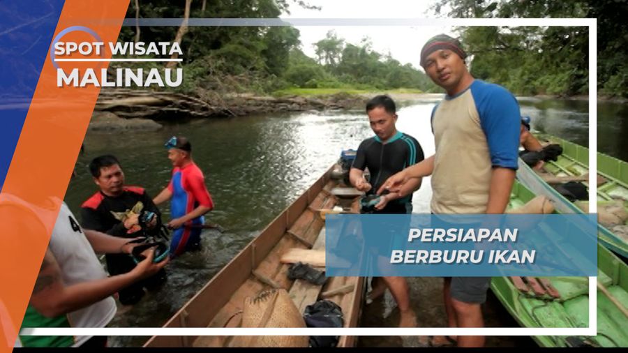 Persiapan Berburu Ikan di Sungai Gita, Malinau