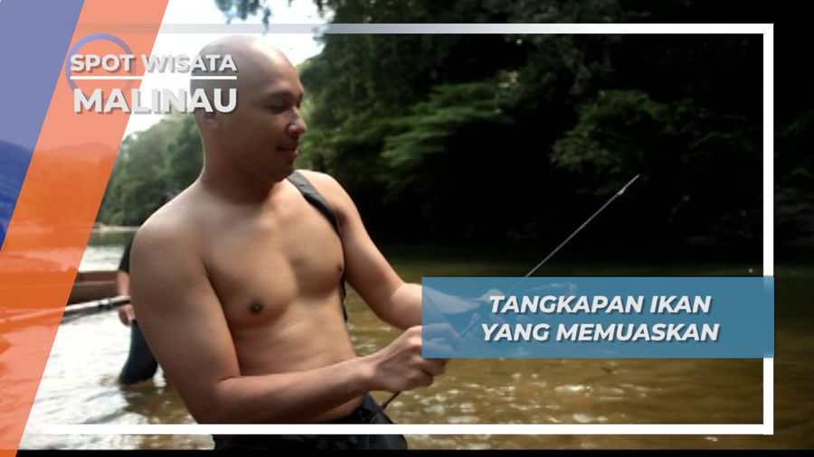 Memanah Ikan Buruan Terbaik di Sungai Gita Malinau Kalimantan