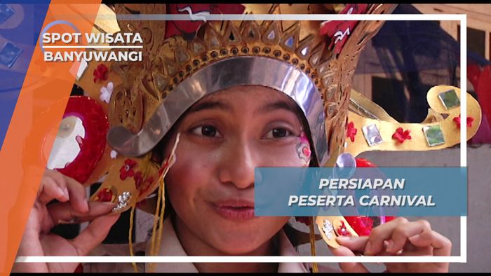 Persiapan Peserta Carnival Pentas Budaya Banyuwangi