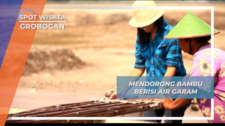 Mendorong Glagah, Bambu Berisi Air Garam Desa Kuwu Grobogan