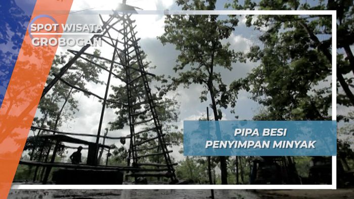 Pipa Besi Sumur Minyak Tua Dilalui  2.000 Liter per Hari di Desa Lodok Grobogan