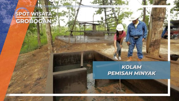 Kolam Pemisah Hasil Tambang Minyak Desa Lodok Grobogan