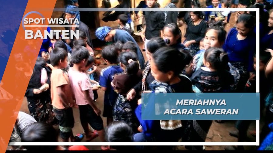Acara Saweran Meriahnya Pernikahan ala Baduy Banten