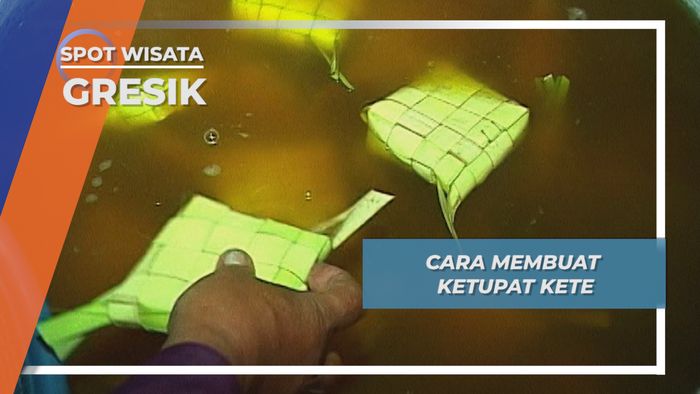 Membuat Ketupat Ketek Hanya di Desa Gunung Anyar Kebomas Gresik