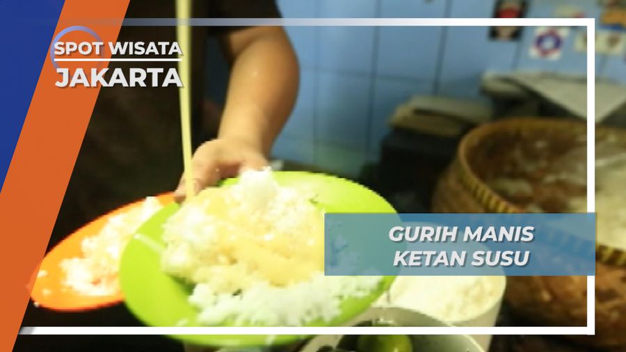 Warung Ketan Susu Bersama Tempe Goreng, Kuliner Malam Kemayoran Jakarta 