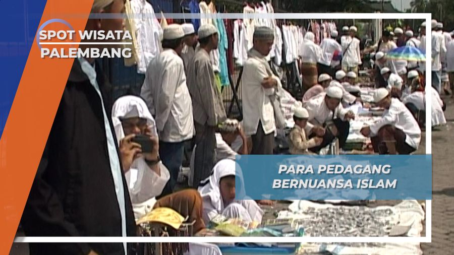 Penuh Silahturahmi Pasar Bernuansa Islam Kambangkoci Palembang