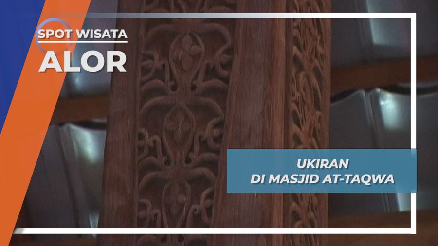Empat Suku Pendiri Masjid At-Taqwa Pulau Alor, Dilambangkan dengan Ukiran Tiangnya