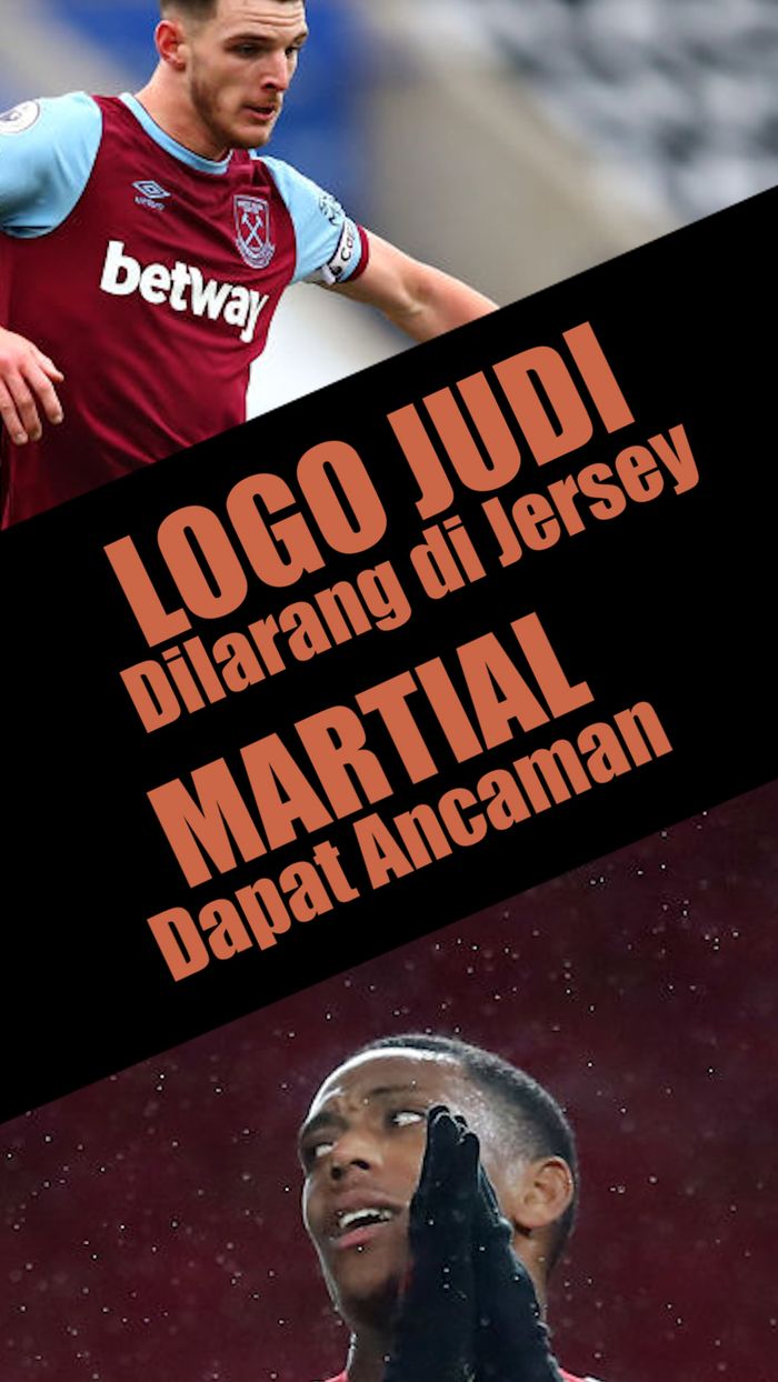 Logo Judi Dilarang di Jersey, Martial Dapat Ancaman