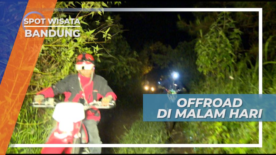 Motor Trail Malam Gunung Putri Bandung, Kalau Ada Yang Jatuh Yaaa Dibantu