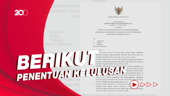 Kasus Corona di RI Meningkat, UN 2021 Ditiadakan
