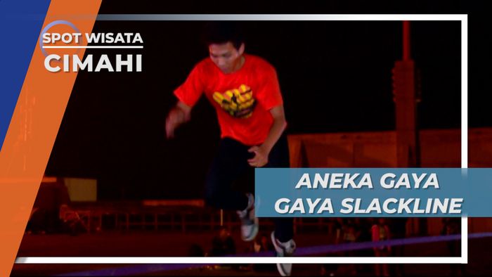 Jurus dan Gaya Melayang Indah Di Atas Tali, Slackline CImahi