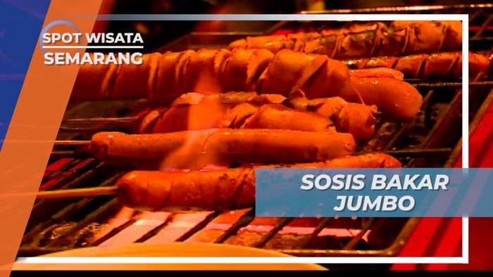 Sosis Bakar Jumbo, Kudapan Malam Bermozarella ala Semarang