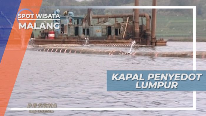 Setahun Sekali Kapal Penyedot Lumpur Bendungan Selorejo ini Beroperasi, Malang