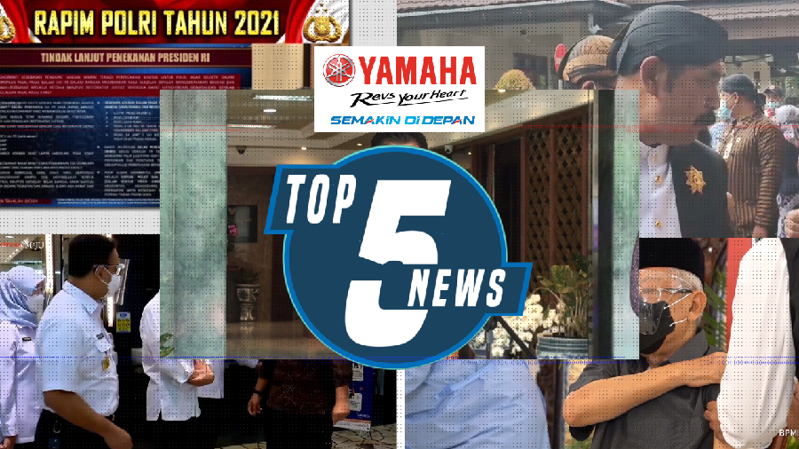 Top 5: Wapres Maruf Divaksinasi, Anies dan Jokowi di Pasar Tanah Abang