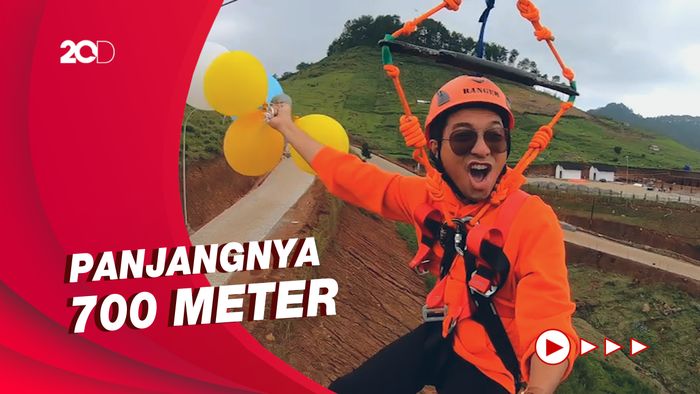 Celebrity on Vacation: Serunya Main Flying Fox di Dreamland Bandung