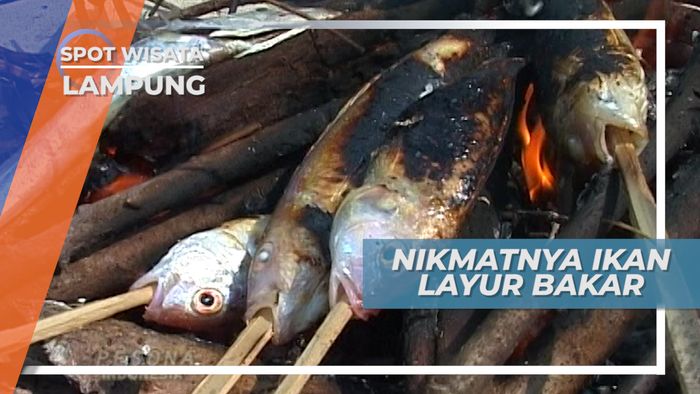 Santap Ikan Tankapan di Pantai Pasir Putih Berbatu Besar Pulau Tangkil Lampung