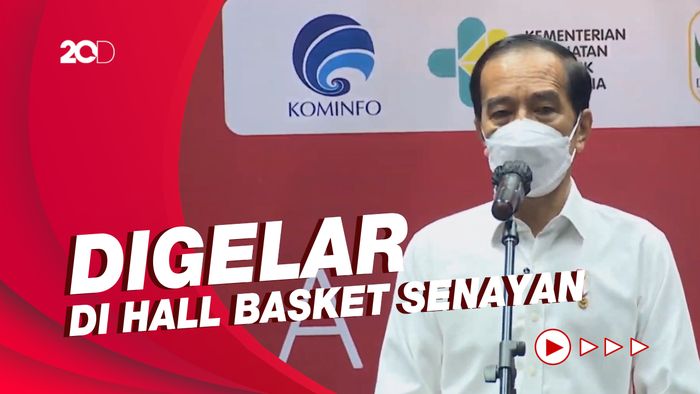 Presiden Jokowi Hadiri Pelaksanaan Vaksinasi COVID-19 Awak Media 