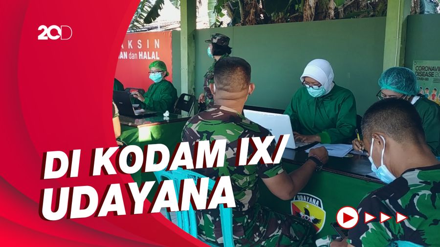 1.000 Prajurit TNI Bali Jalani Vaksinasi Covid-19